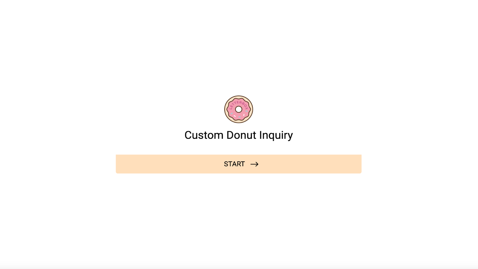 Photo of the first page of the Letterbox Doughnuts special order form