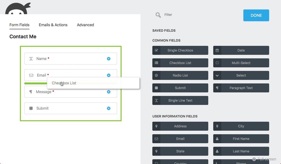 Ninja Forms WordPress Forms