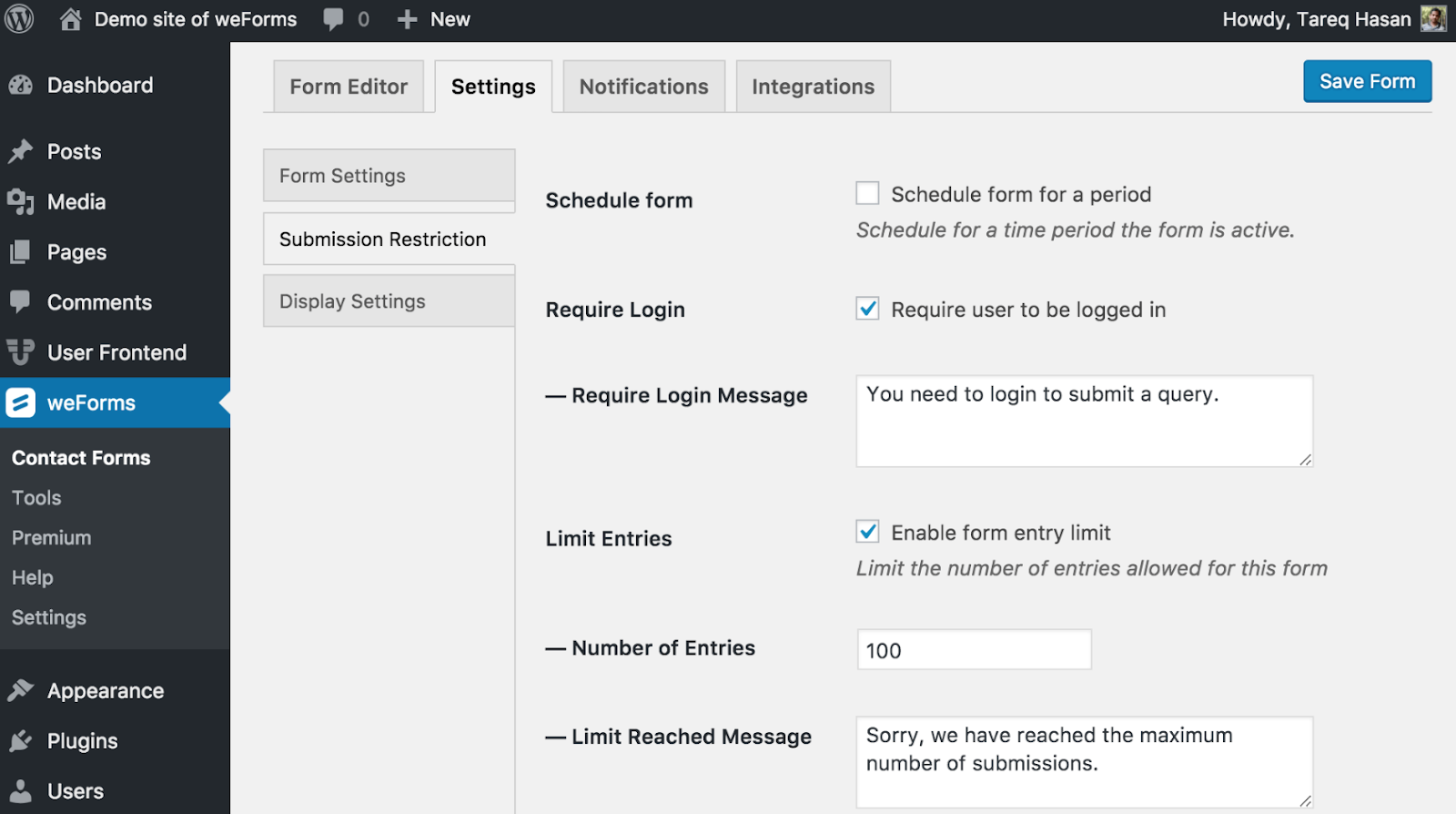 weForms WordPress Forms