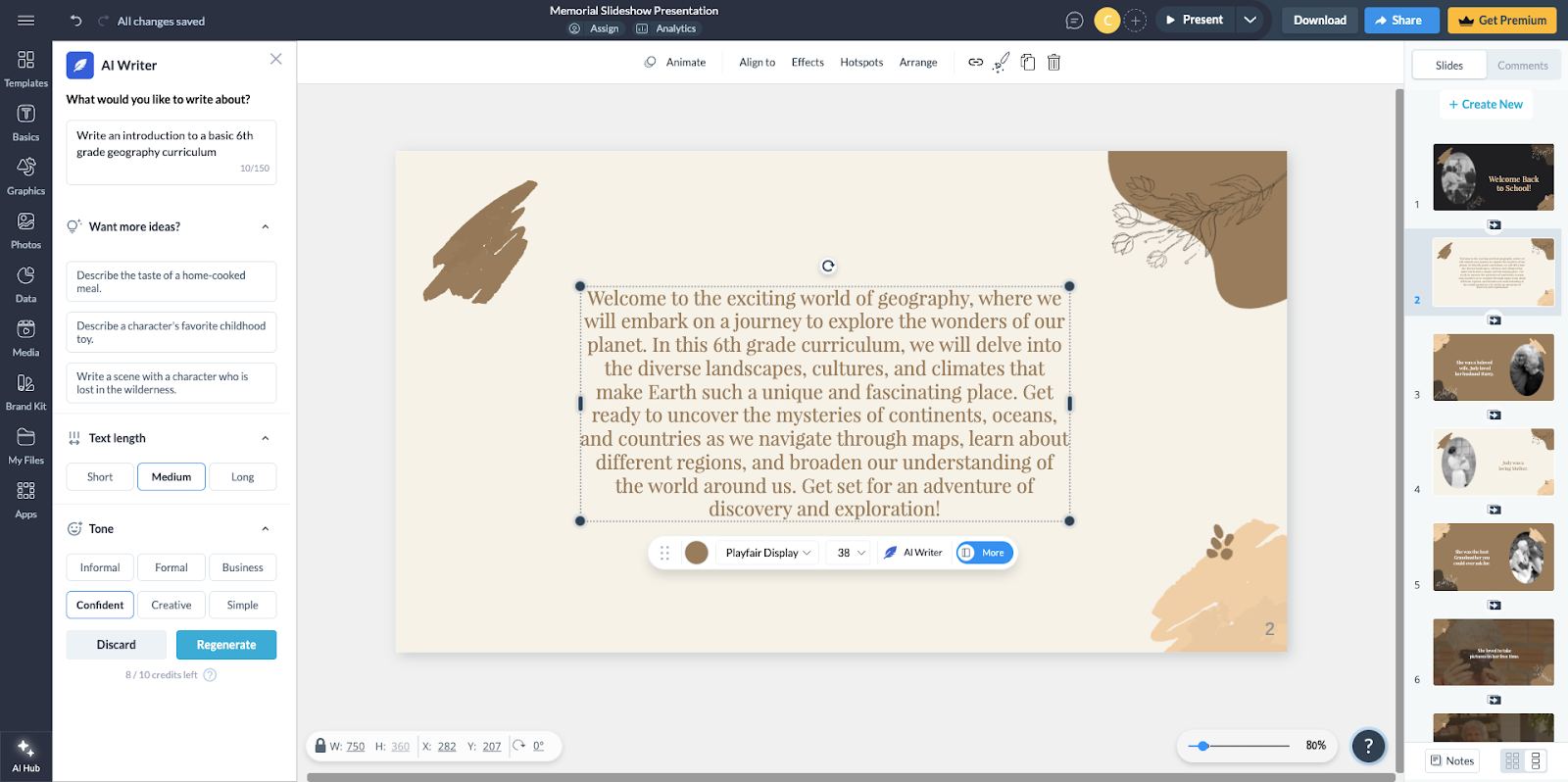 Visme Presentation Creator