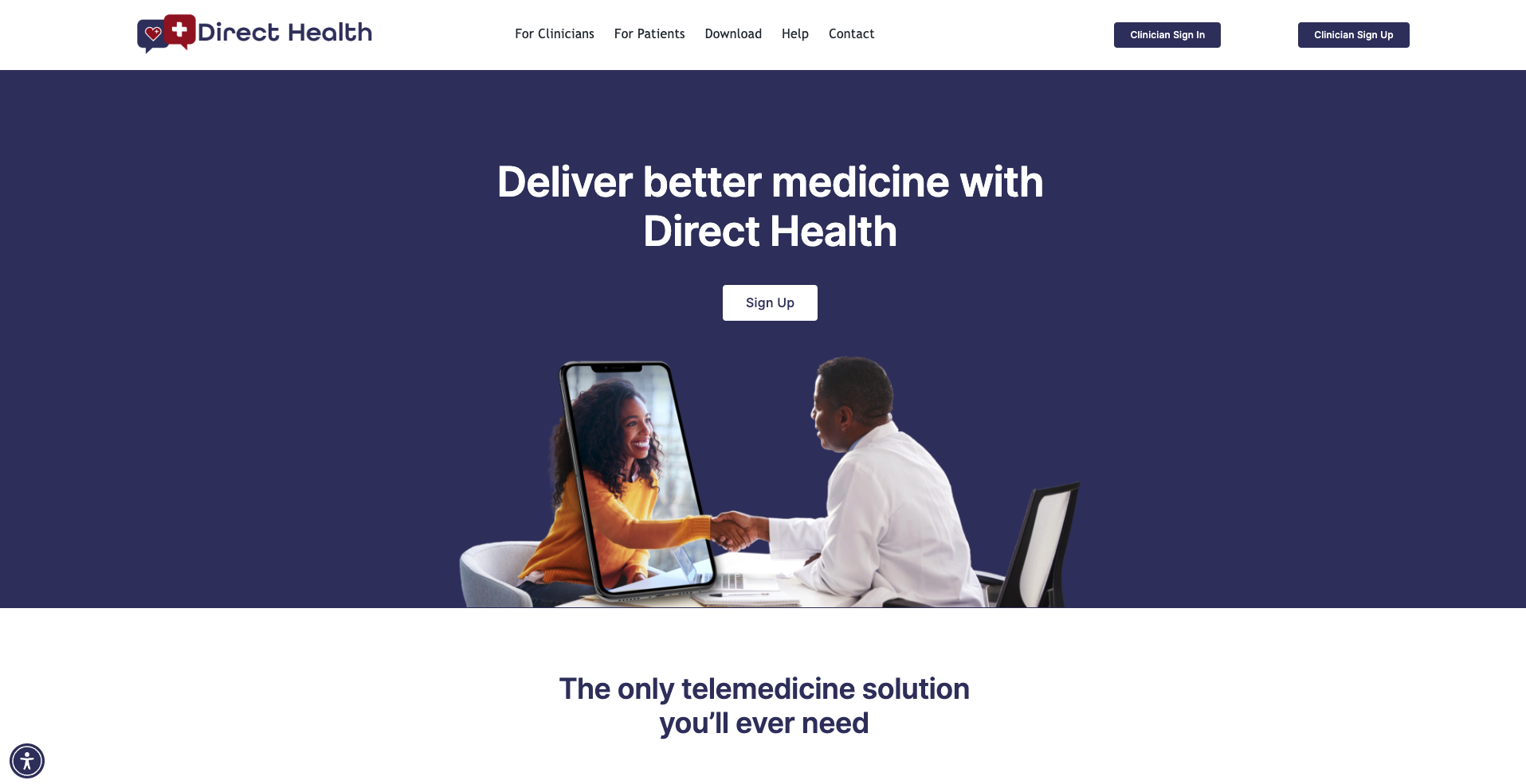 Direct Health Landing Page