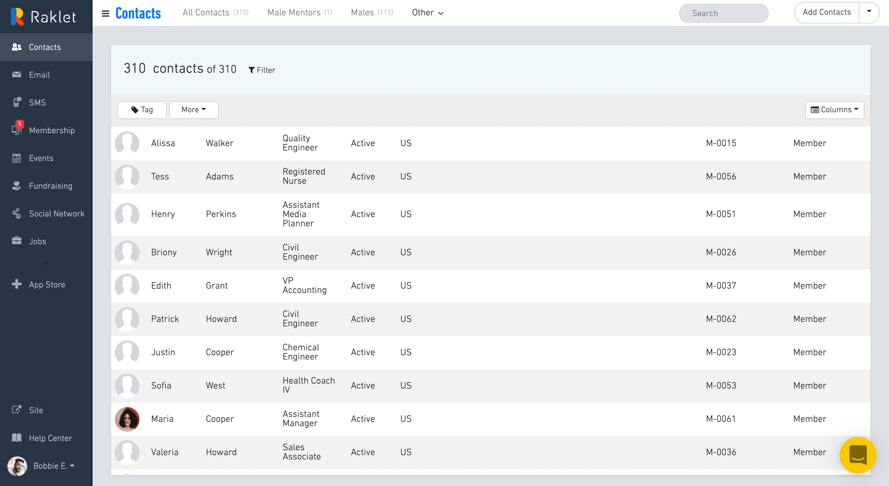 User Interface of Raklet