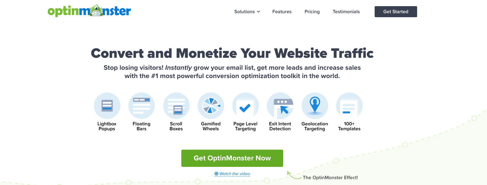 Landing Page von OptinMonster