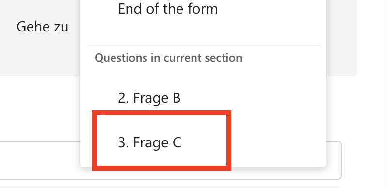 Ein Bild eines Computerbildschirms mit einem Dropdown-Menü darauf