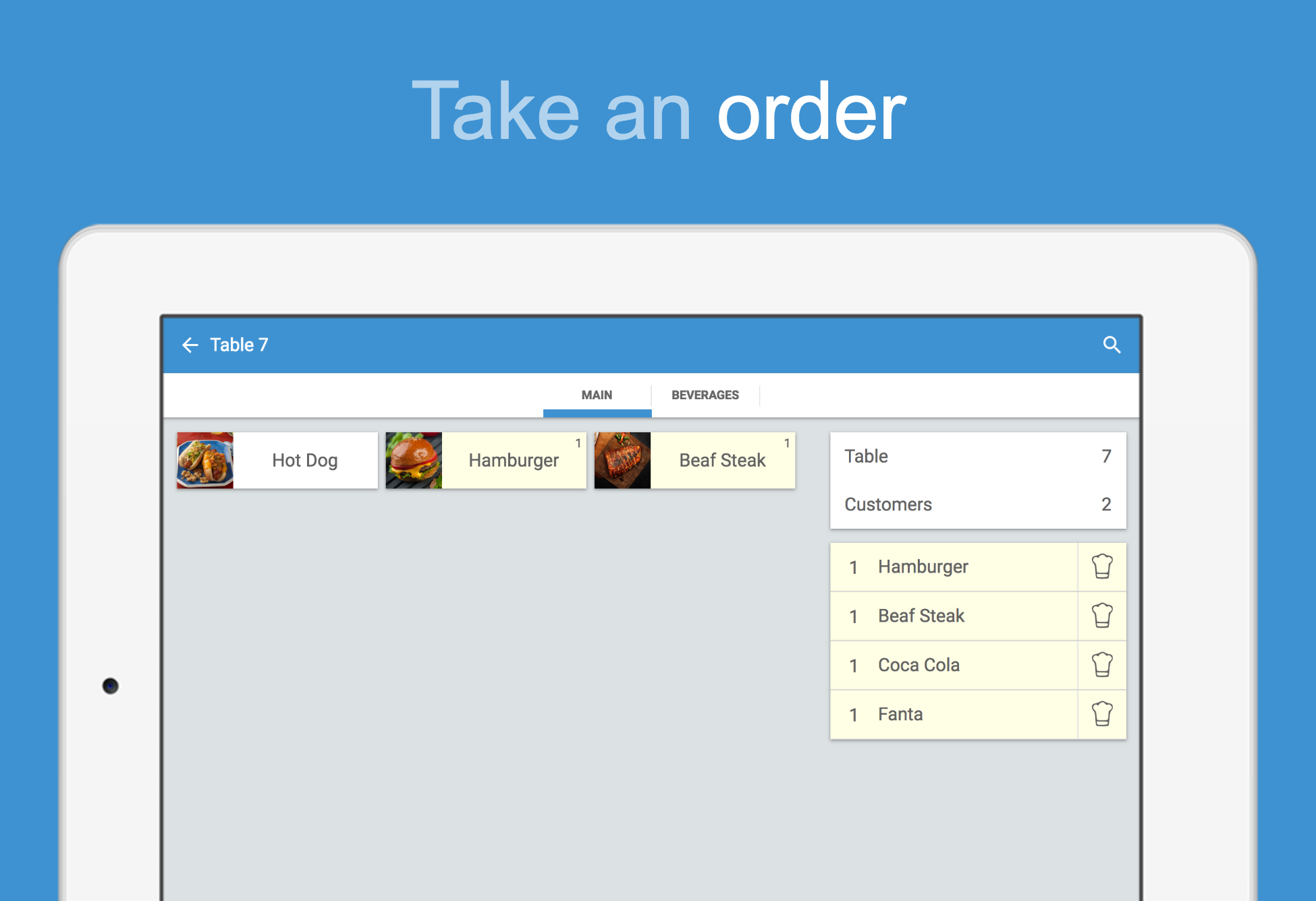 User Interface of Waiterio Restaurant POS