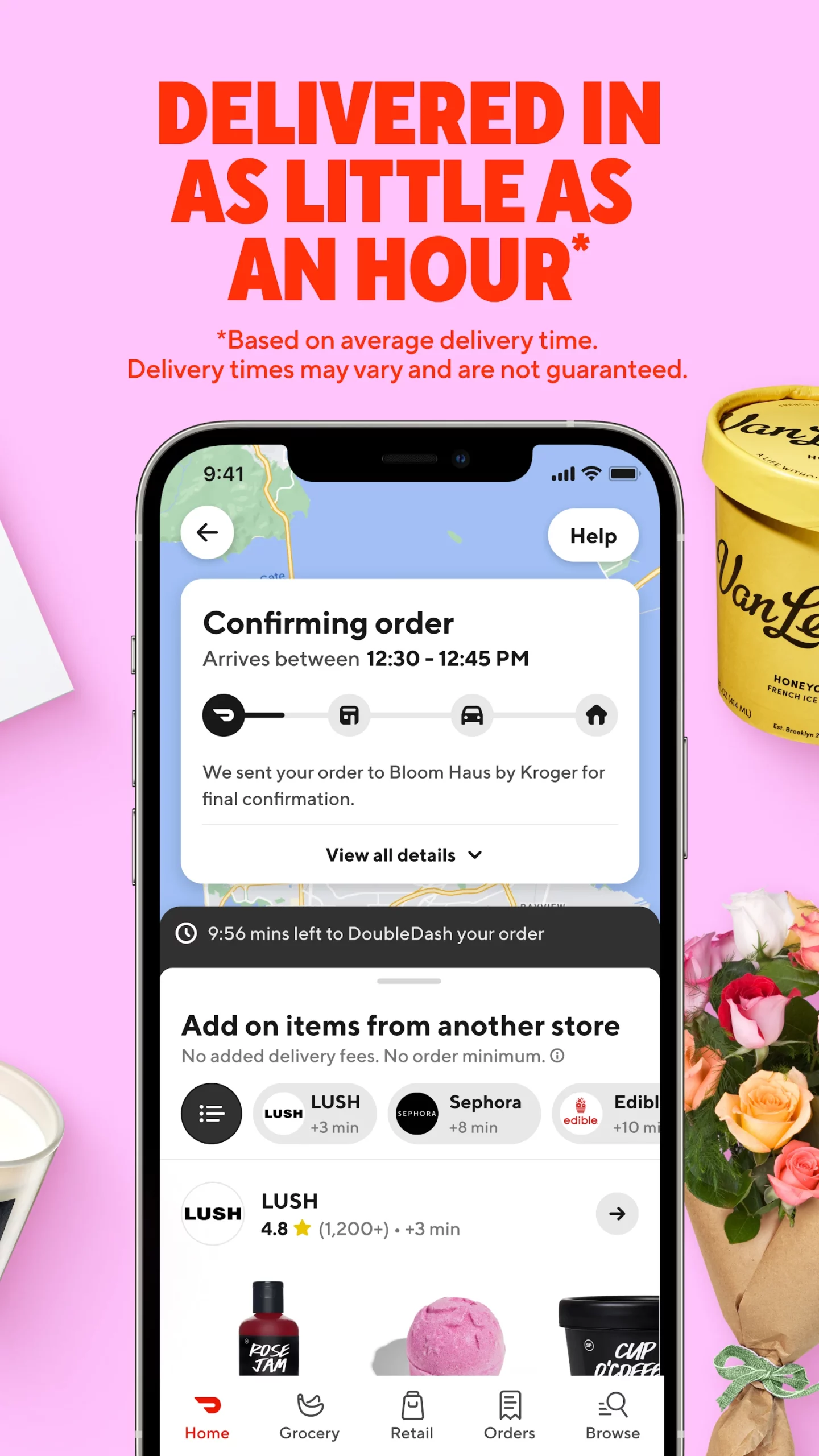User Interface of DoorDash