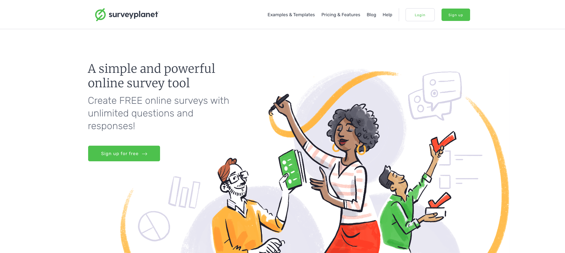 Surveyplanet Landing Page