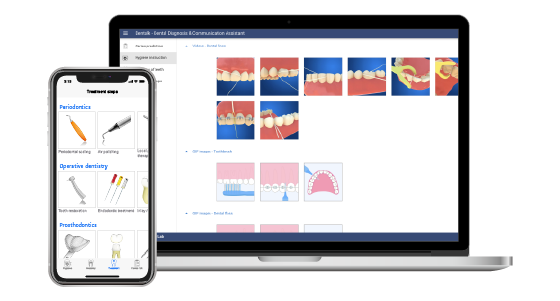 Benutzeroberfläche von Dentalk