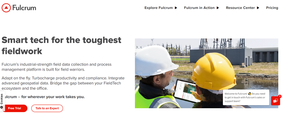 user interface of fulcrum