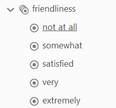 Gruppe von Radio-Buttons