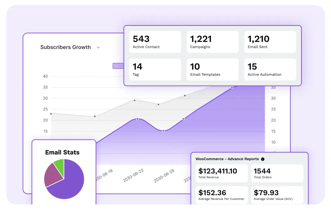 Fluent CRM Dashboard View