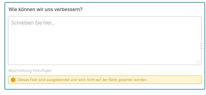 Langtext-Formular-Element in Jotform Form Builder
