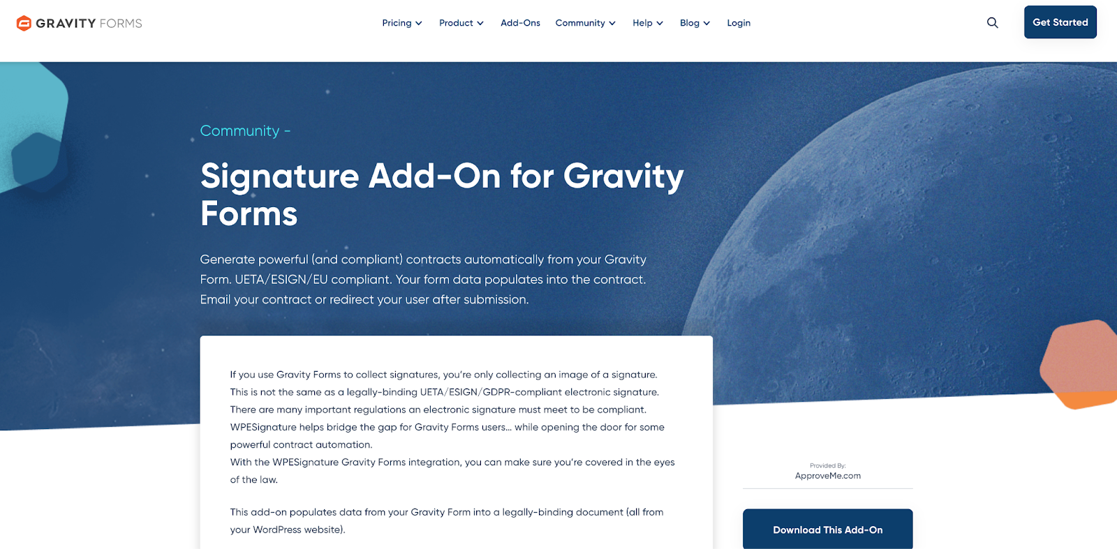 Gravity Forms Unterschrift Landing Page