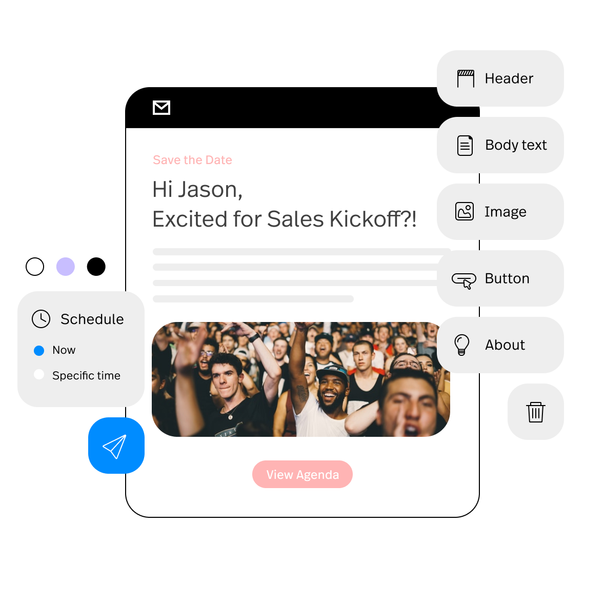 User Interface of Bizzabo