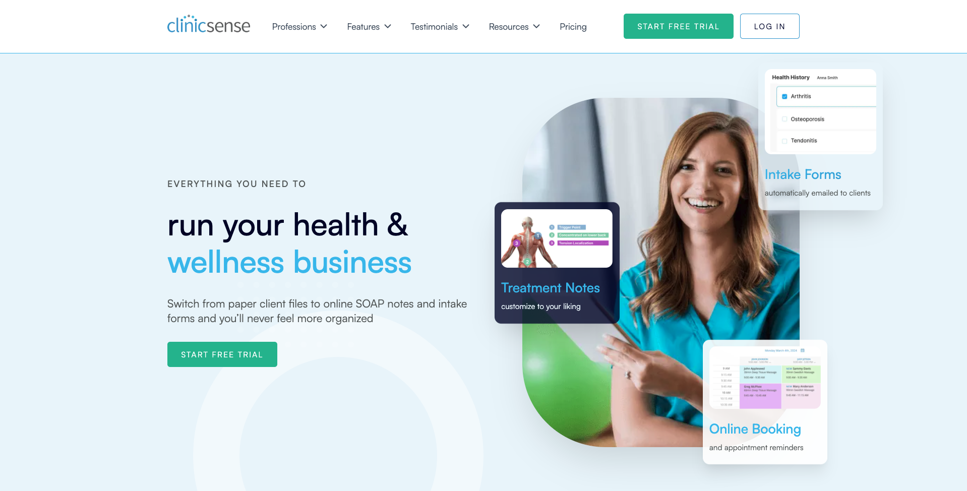 ClinicSense Landing Page