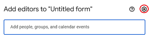 add editors to untitled form