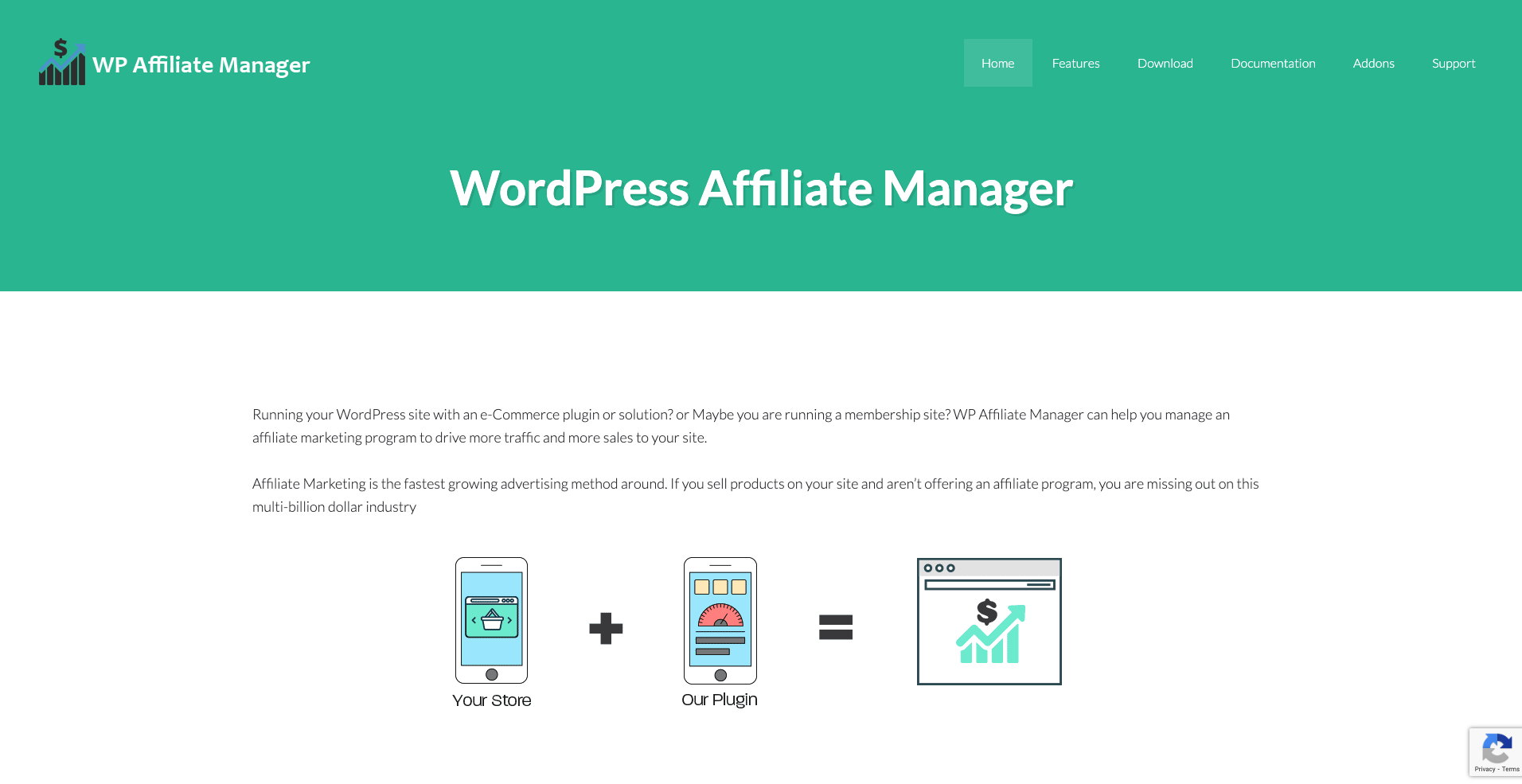 Affiliates Manager Landing Page