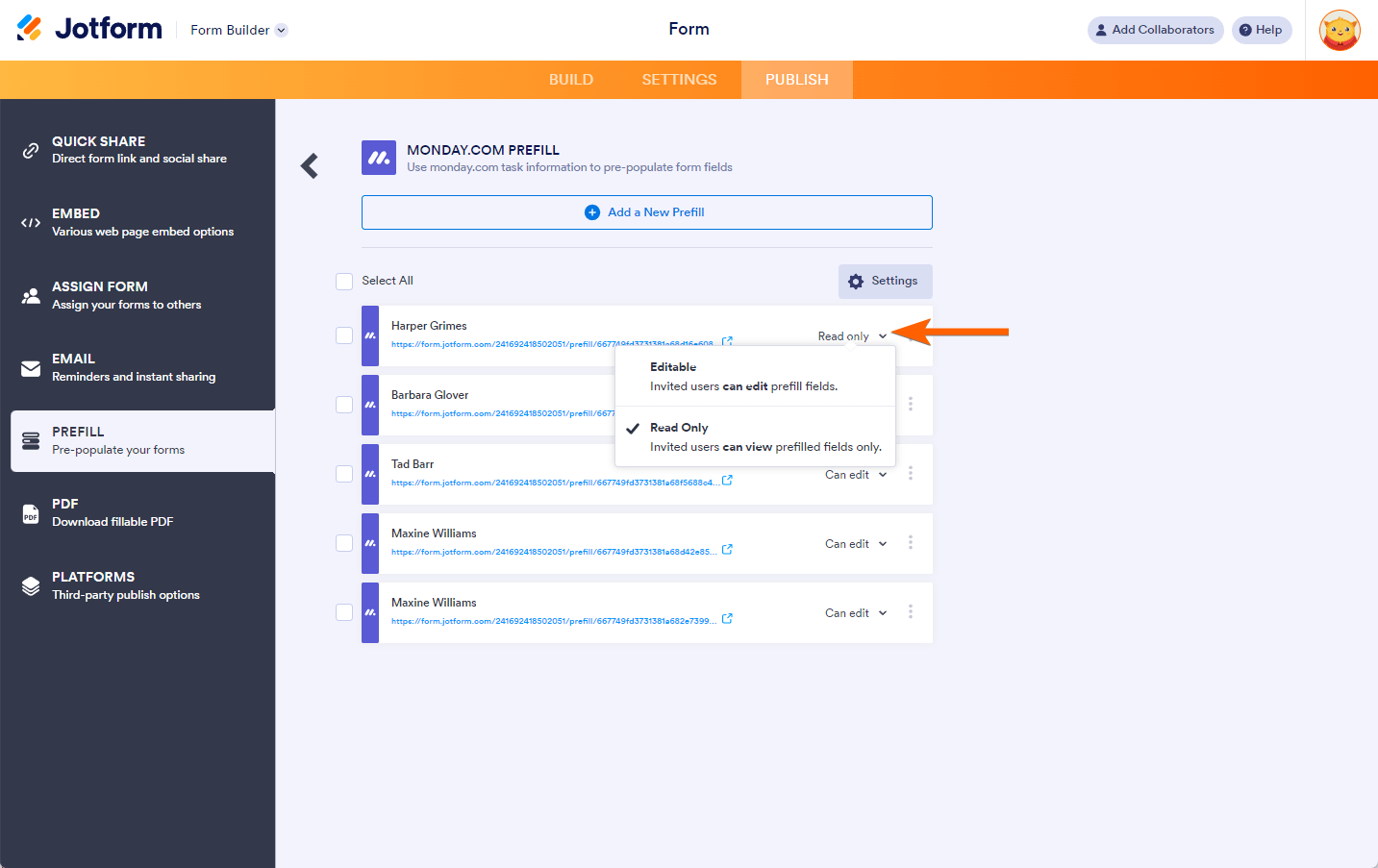 How to Prefill a Form Using the Data From monday