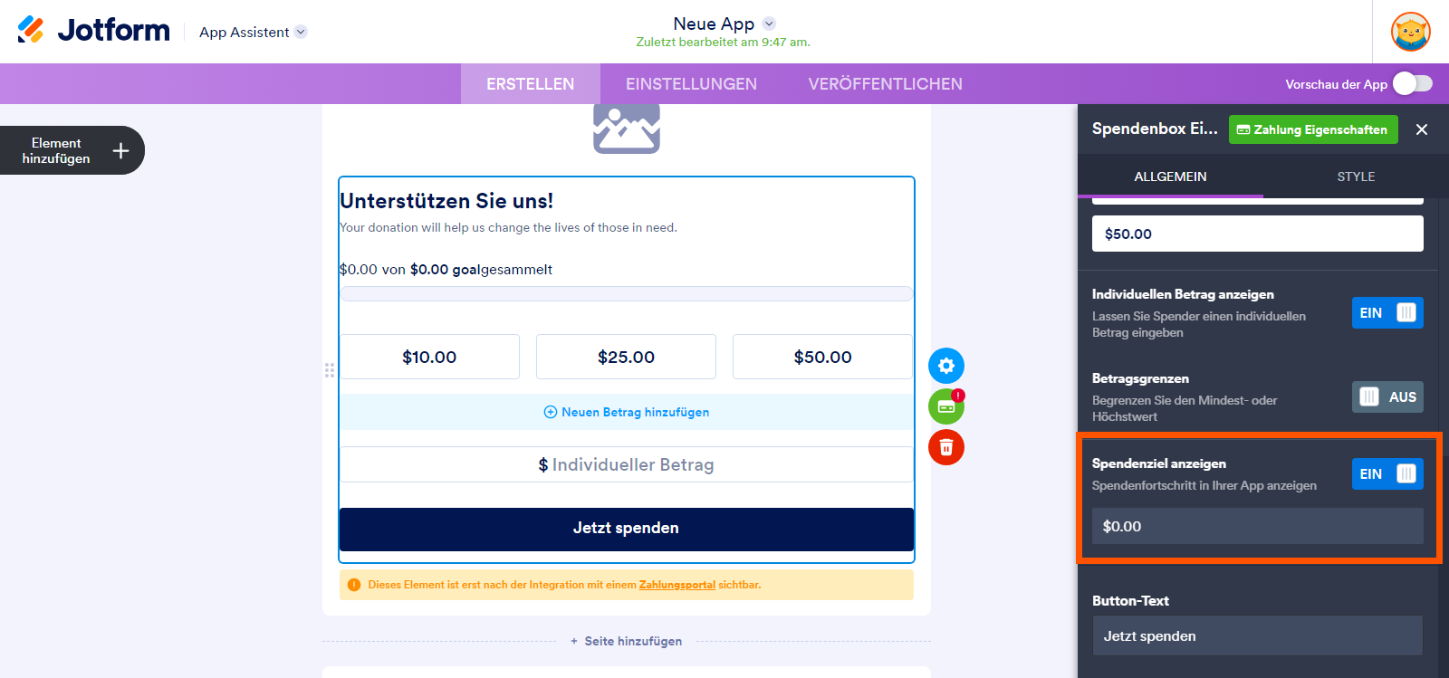 Wie Sie eine Spenden-App erstellen Image-6