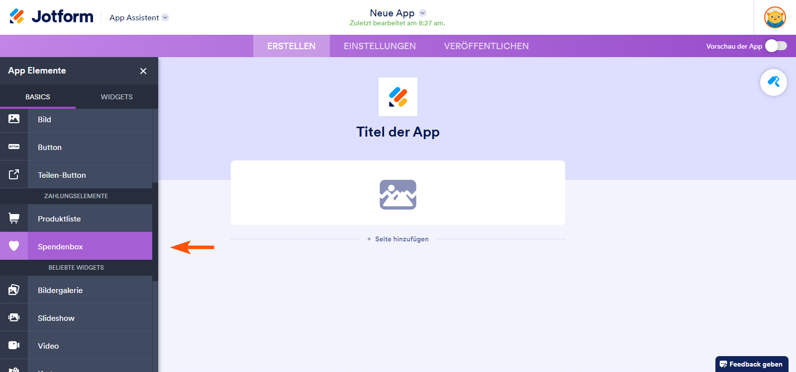 Wie Sie eine Spenden-App erstellen Image-1