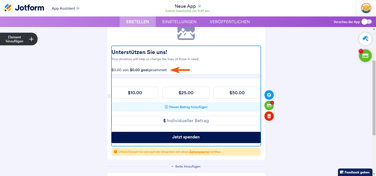 Wie Sie eine Spenden-App erstellen Image-7