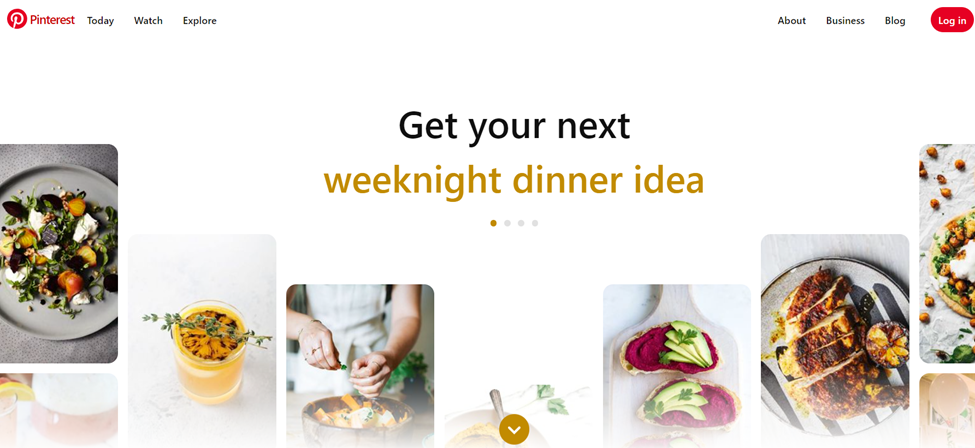 Pinterest Landing Page