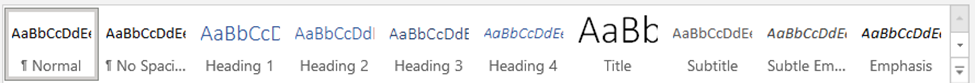 Aligning the title of the document on Microsoft Word