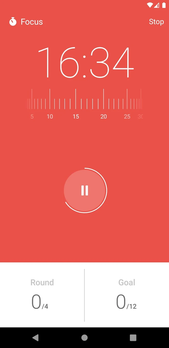 User Interface of Focus Keeper