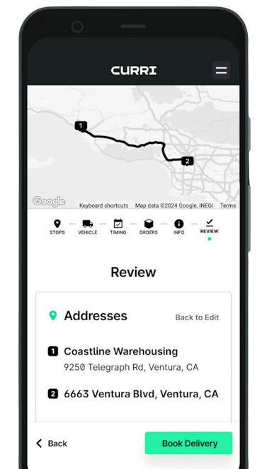 User Interface of Curri