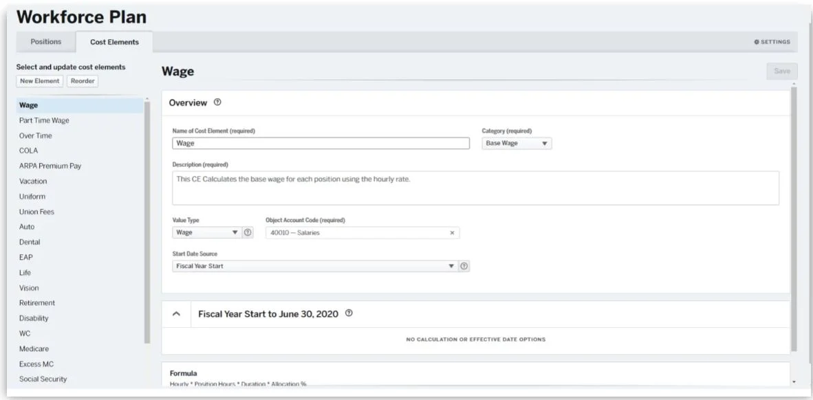 User Interface of OpenGov