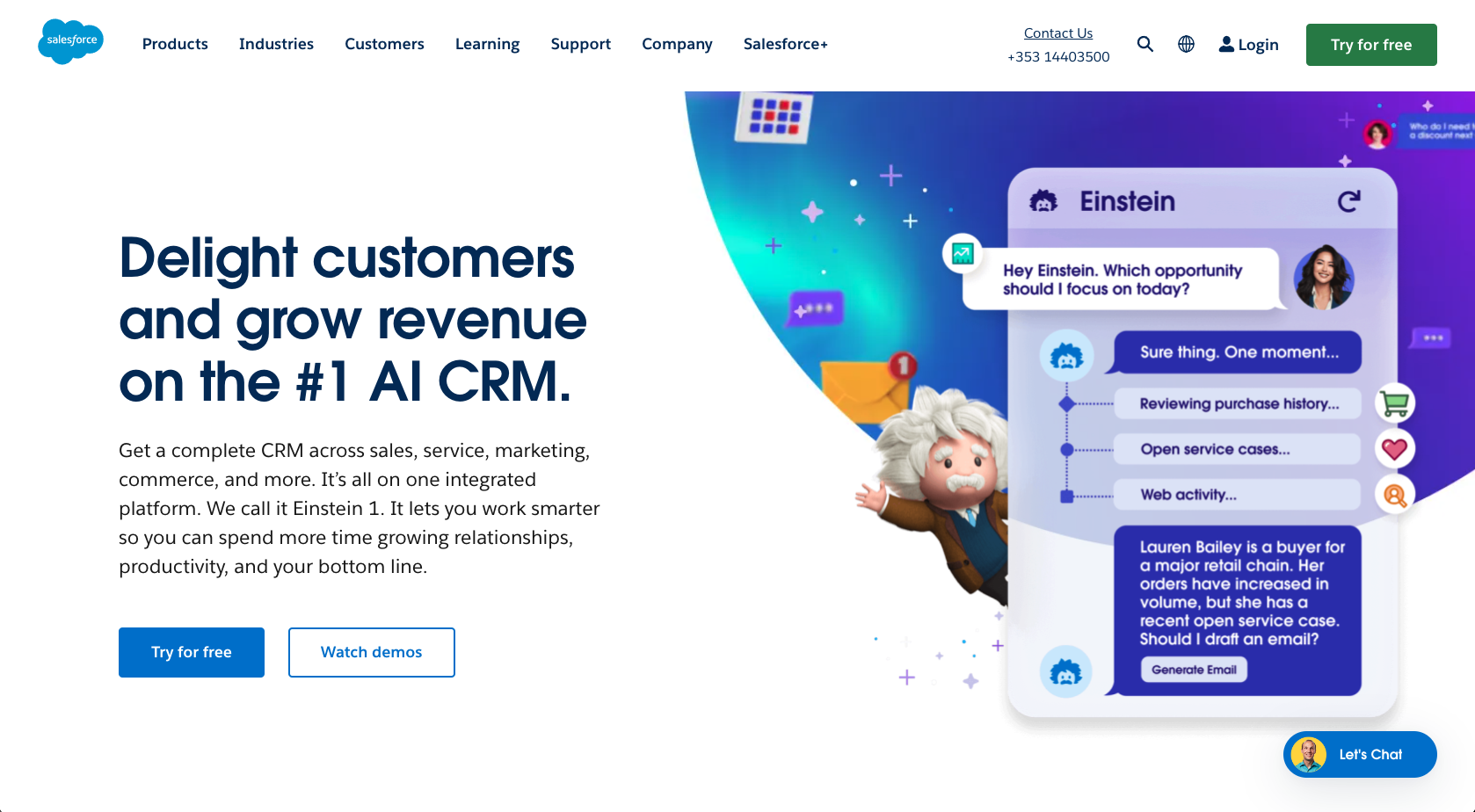 Salesforce Landing Page
