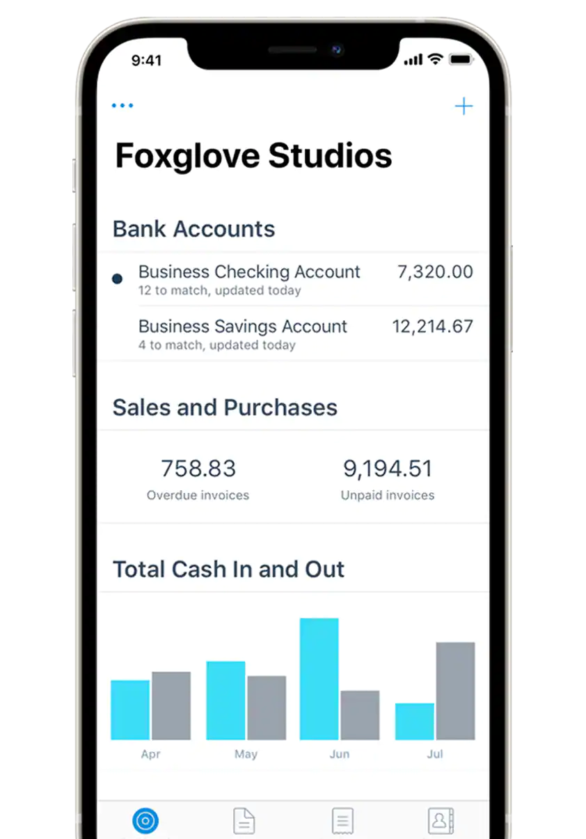 User Interface of Xero