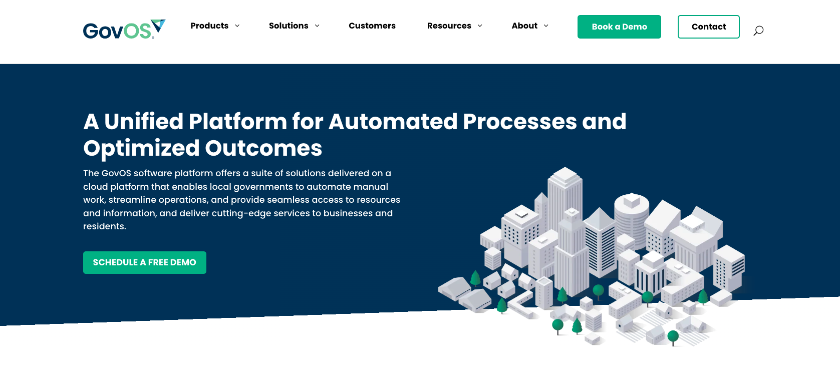 GovOS Landing Page