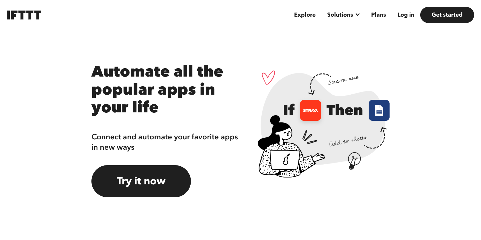 IFTTT Landing Page