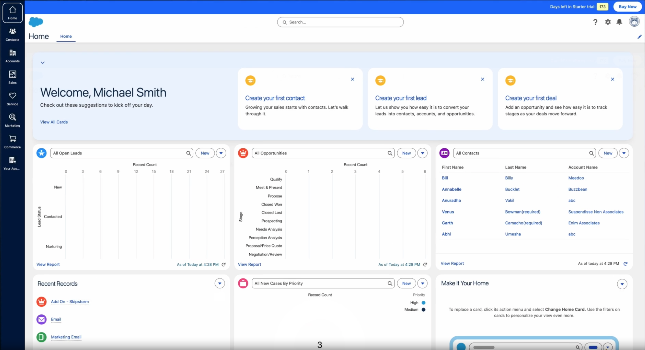 User Interface of Salesforce