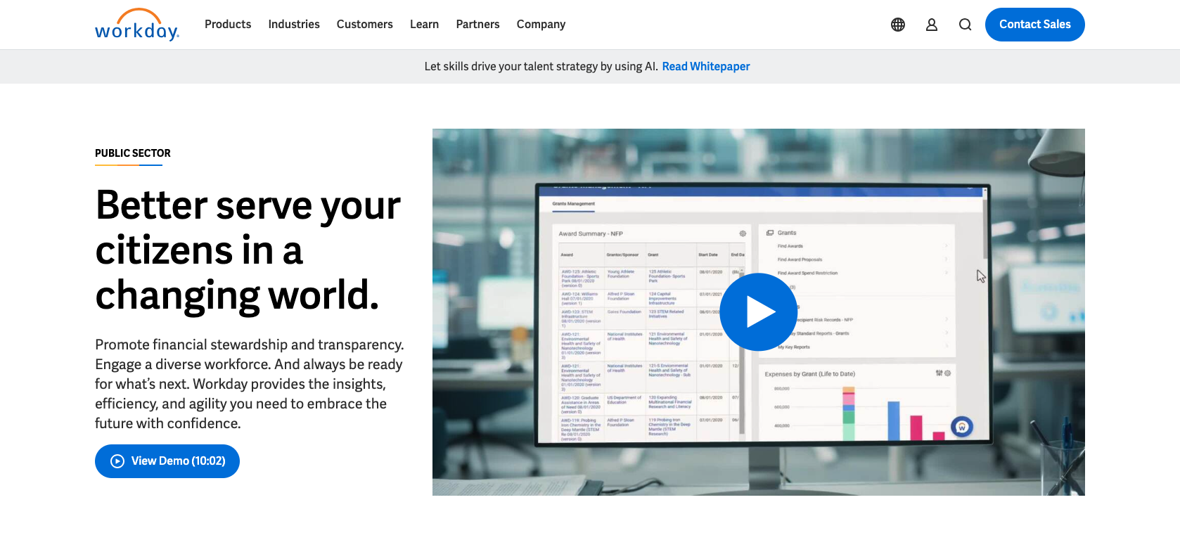 Workday Landing Page