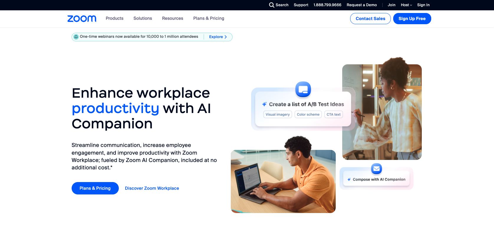 Zoom Landing Page