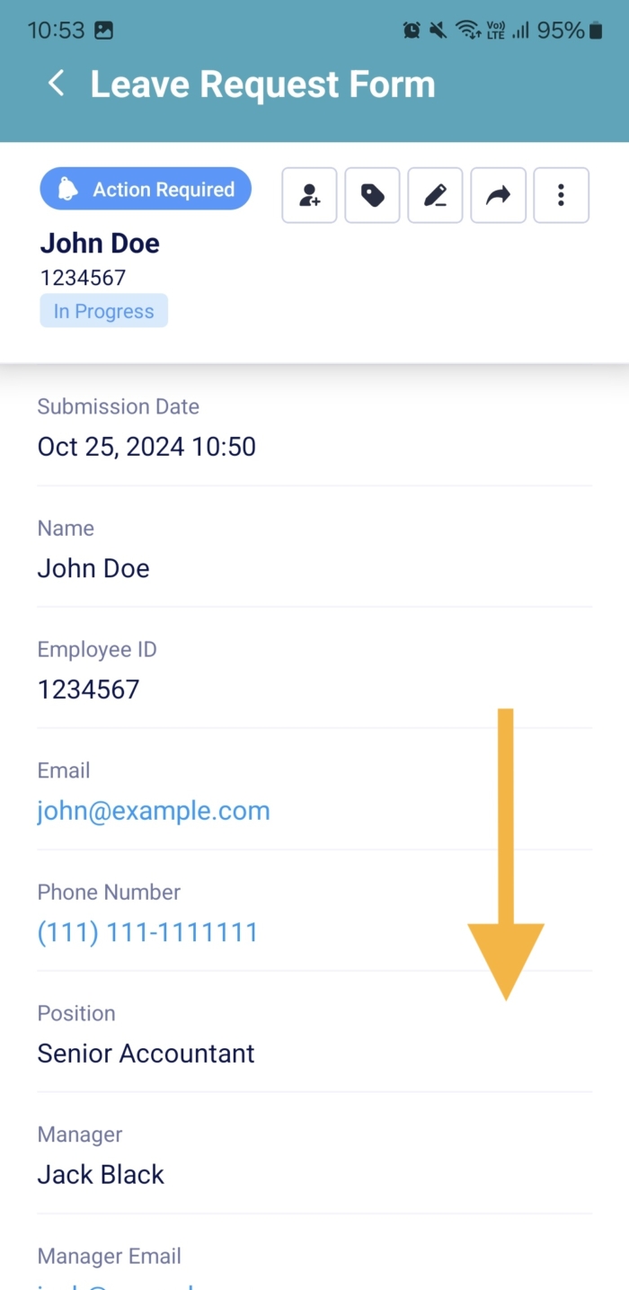 Scrolling Down on Page in Jotform Mobile Forms