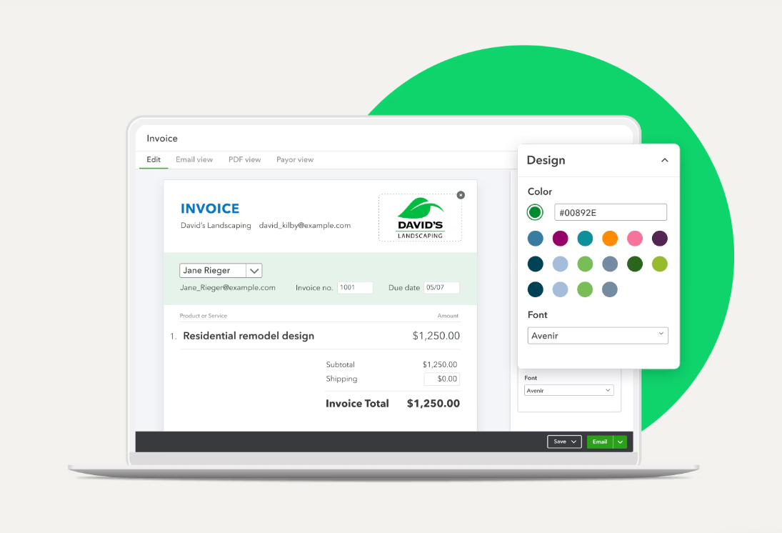 Invoice Customization Options on Quickbooks