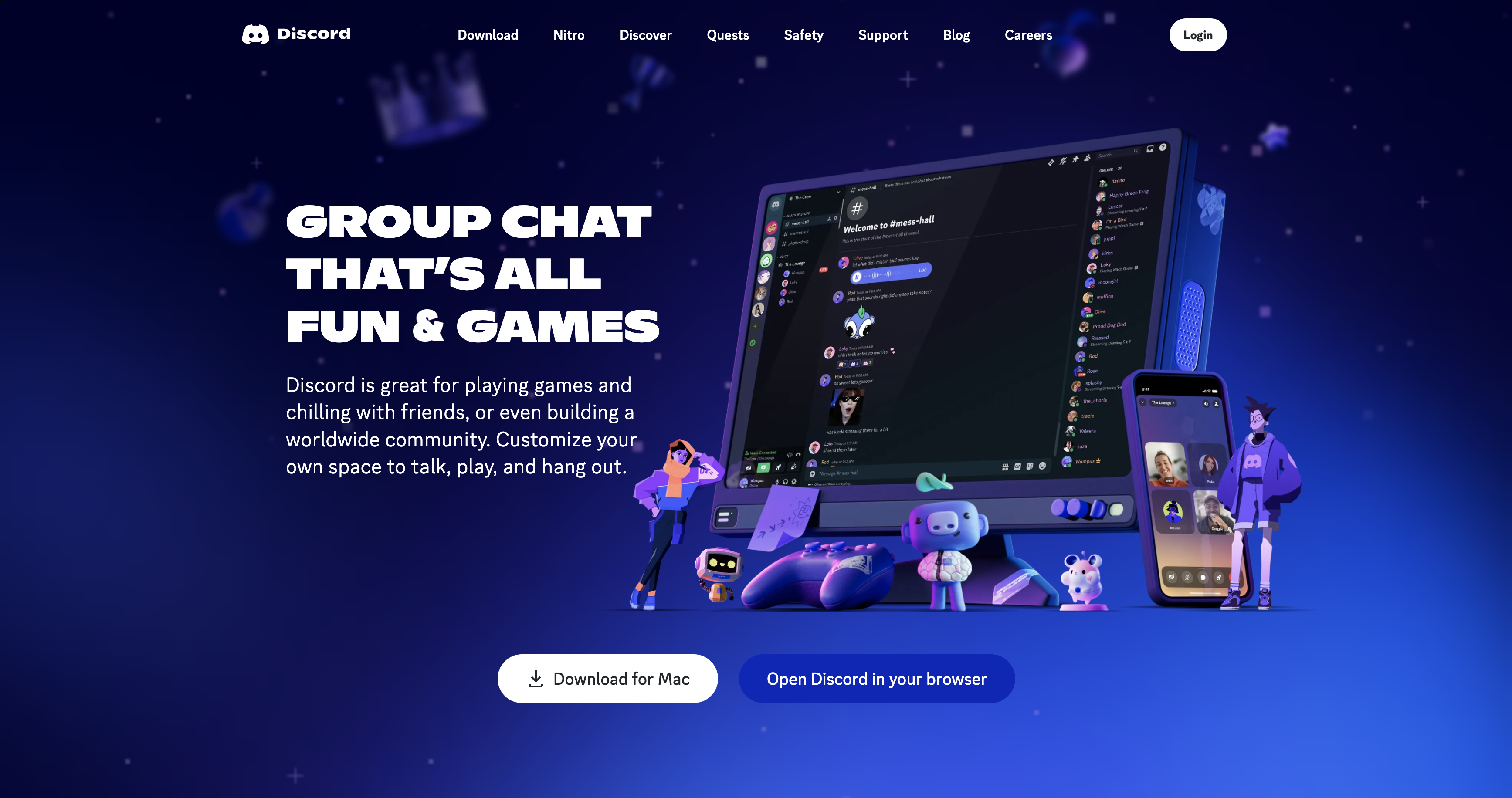 Discord Landing Page