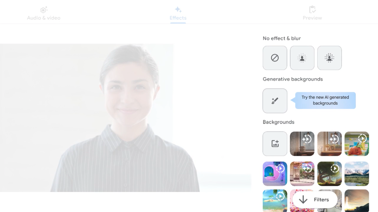 User Interface of Gemini AI in Google Meet