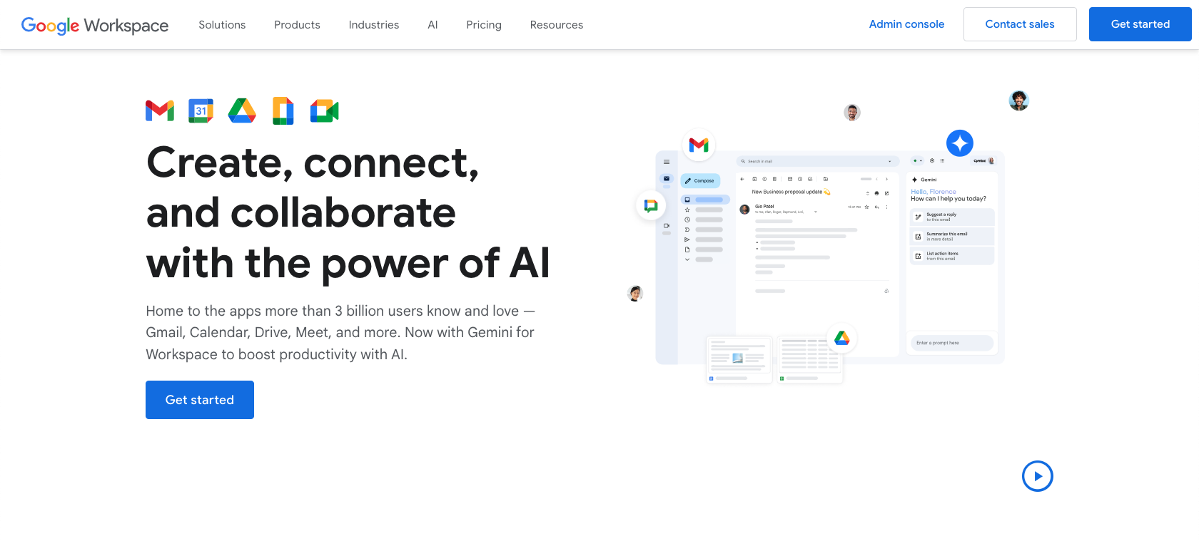 Google Workspace Landing Page