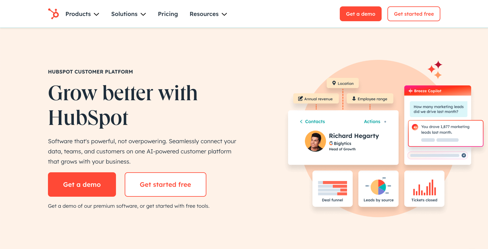 HubSpot Landing Page