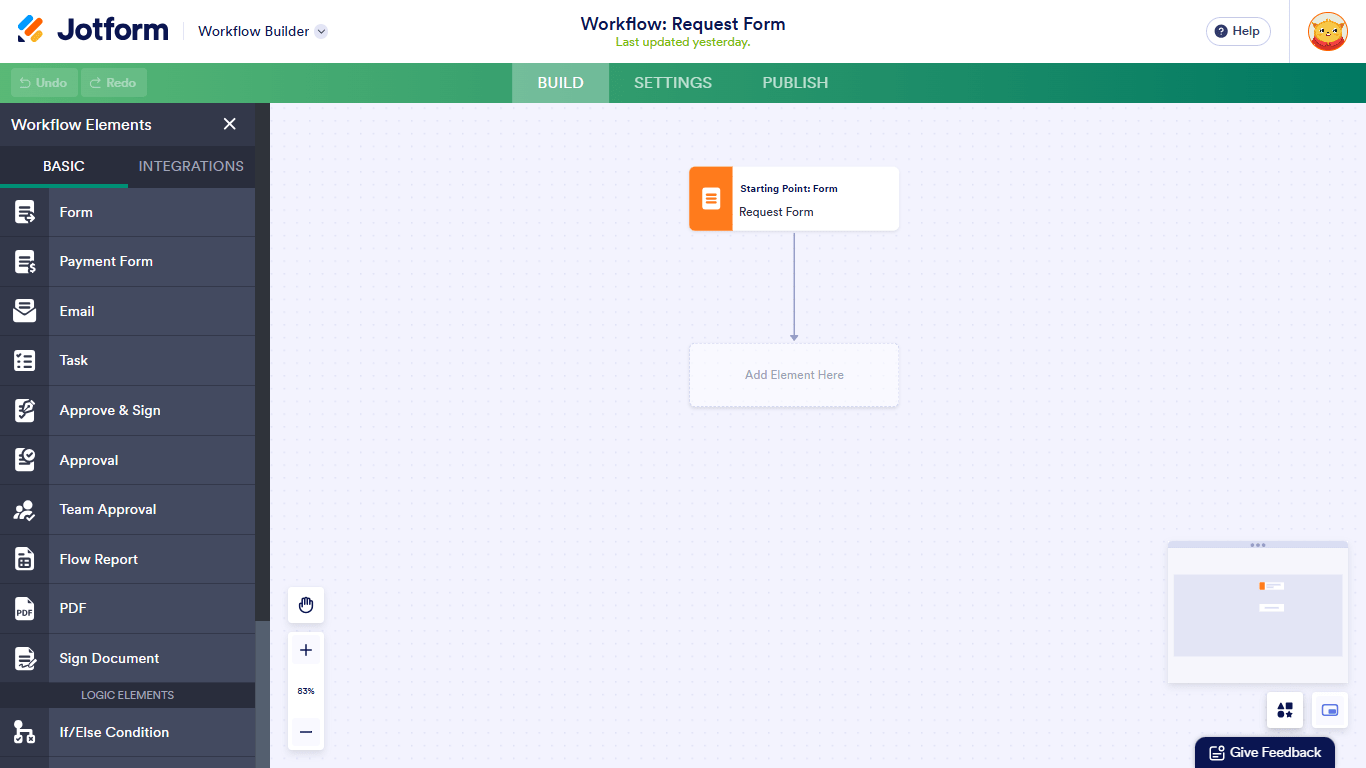 Un nuevo flujo en el Constructor de Flujos de Trabajo