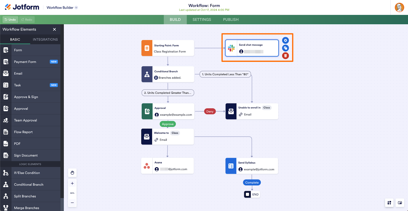 Highlighting the Slack Integration in Jotform Workflows