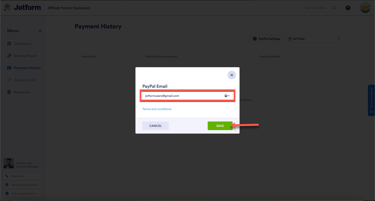 How to Update your PayPal Email Address in the Partner Dashboard Image-3