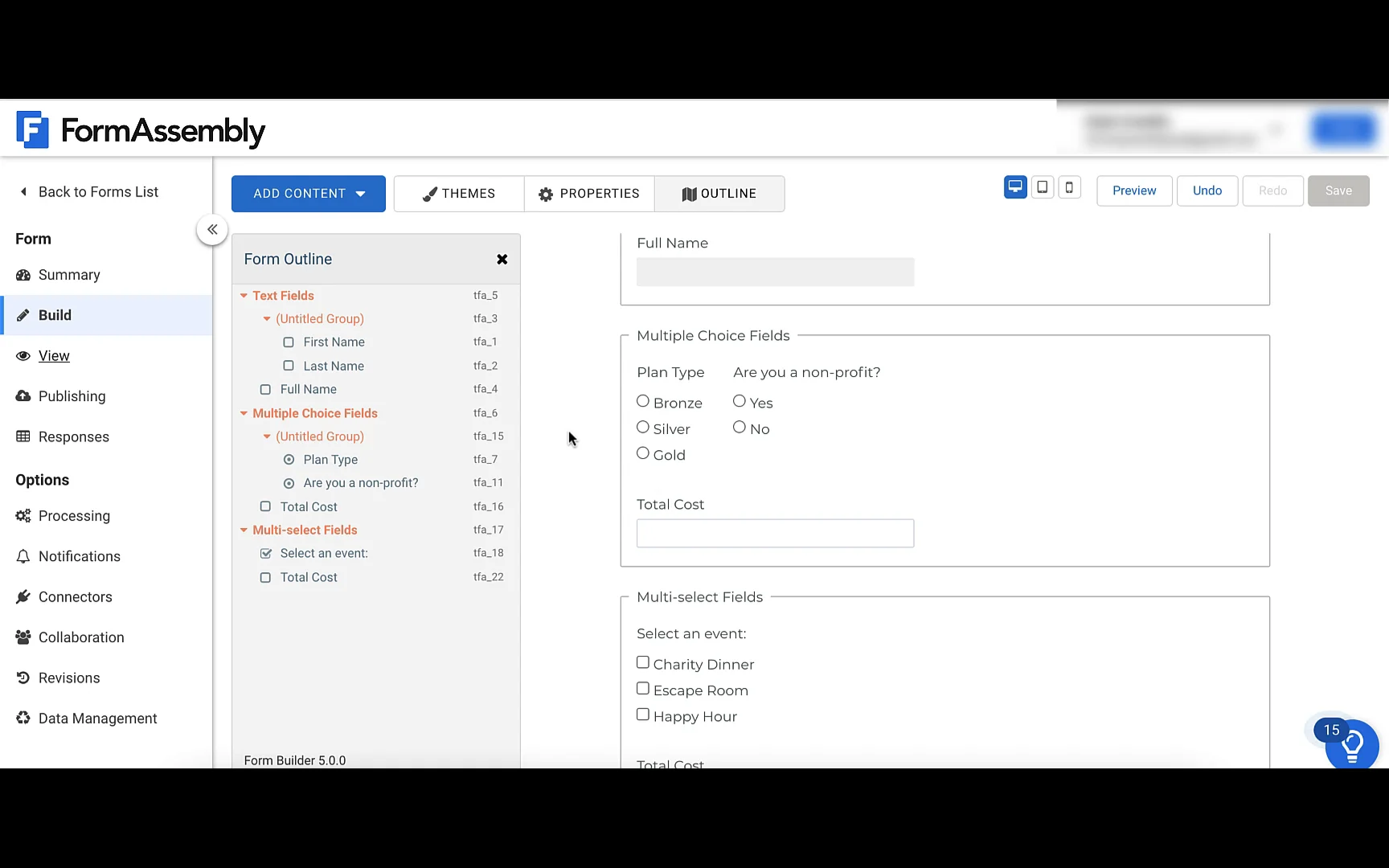 FormAssembly form builder