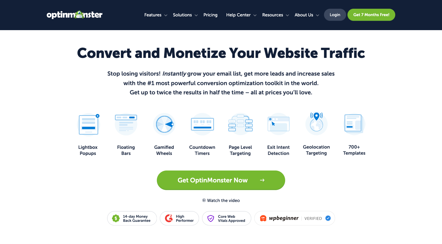 OptinMonster Landing Page