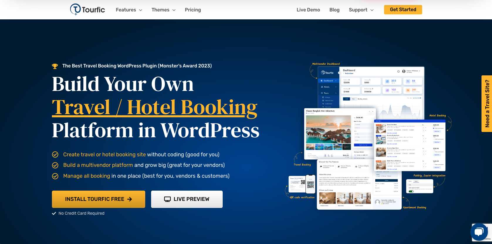 Tourfic Landing Page