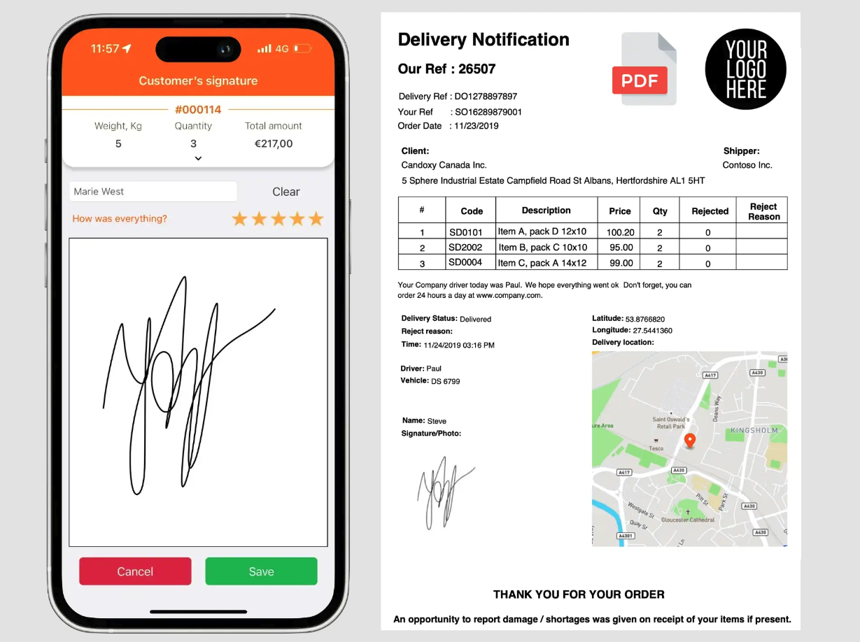 User Interface of Track